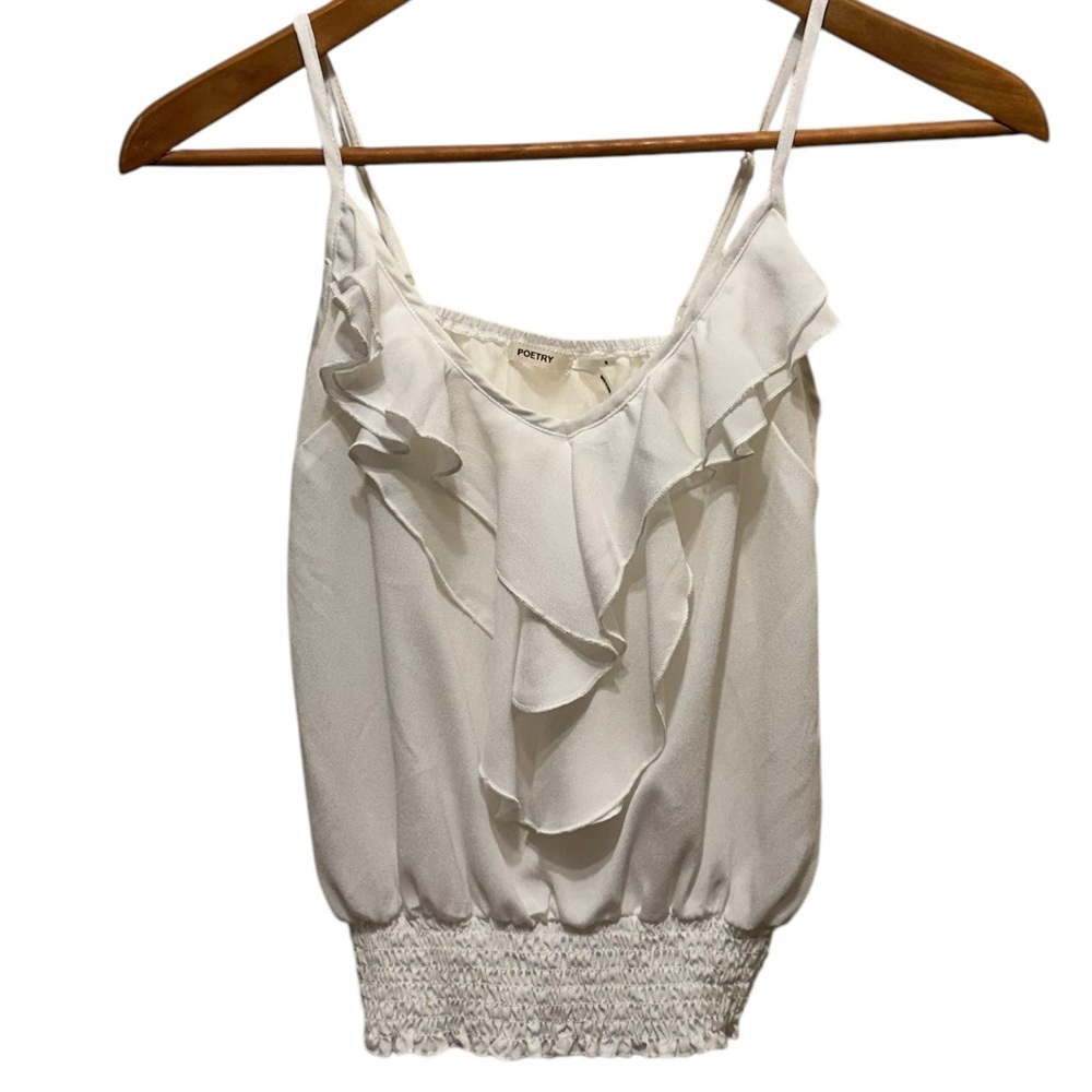 Poetry Women’s Ruffled Spaghetti Strap Top